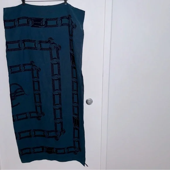 Anine Bing Praia Sarong – Navy Snake Link Print - Picture 4 of 8